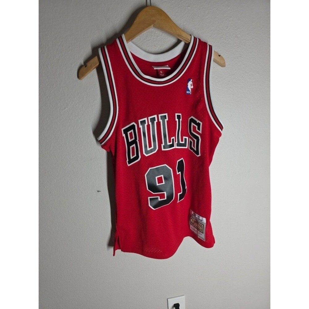Mitchell & Ness Chicago Bulls Dennis Rodman #91 NBA Jersey Red S NW/OT